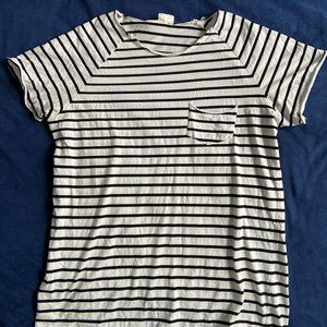 Future Monsters "Pugsley Raw Neck" Striped Tee L